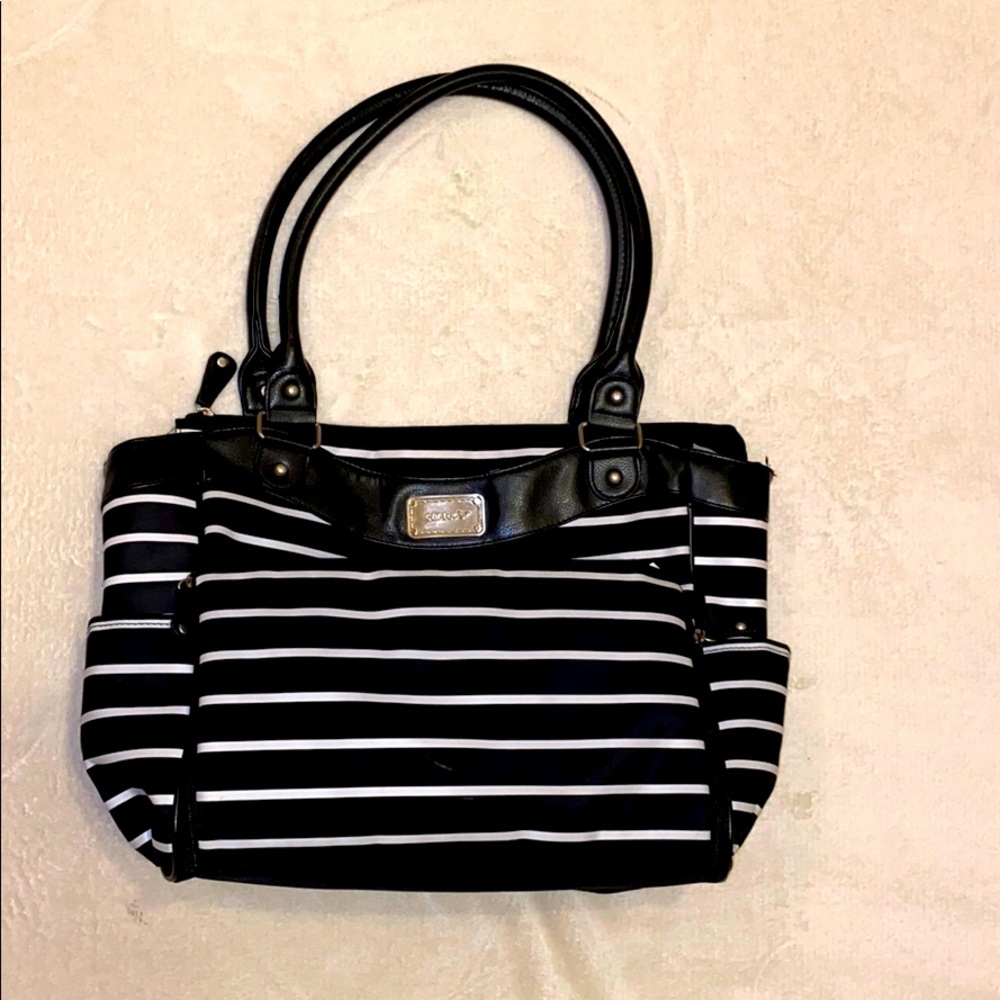 Carter’s Striped Diaper Bag